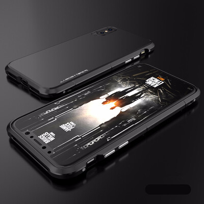 

Goowiiz Phone Case For Iphone 7 Plus8 Plus Luxury 3 in1 Metal PC Hard Hybrid Slim Back Case Full Protection