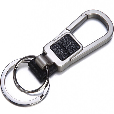 

Jingdong Supermarket] JOBON Zhongyin key chain ring car key chain chain fiber leather mother ring spring waist hanging ZB-090C silver