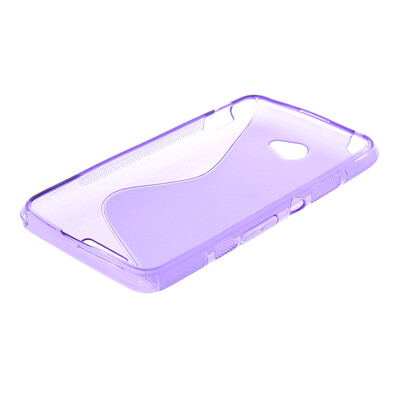 

MOONCASE  - Line Soft Silicone Gel TPU Protective Case Flexible Shell Protective Case Cover for Sony Xperia E4 Purple