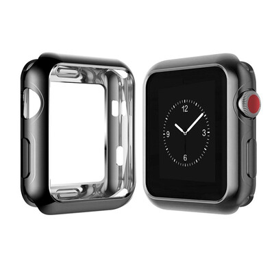 

42mm Applicable to Apple Apple watch 42 mm transparent plating color tpu watch case Slim anti-fall