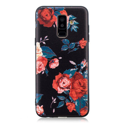 

Samsung Galaxy A6 Plus 2018 Case Embossed Soft TPU Shockproof Print Protective Cover