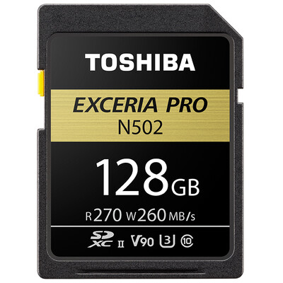 

Toshiba TOSHIBA EXCERIA Pro SDXC UHS-Ⅱ memory card 128G extremely fast speed U3 Class10 read 270M write 250M