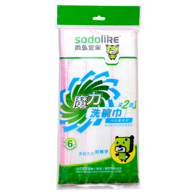 

Shangdao IKEA (sodolike) wipes six-layer washing towel three pieces 30CM * 30CM non-oil