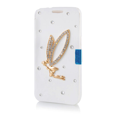 

MOONCASE Luxury Flower Crystal Leather Side Flip Wallet Pouch ЧЕХОЛ ДЛЯ Samsung Galaxy Express 2 G3815