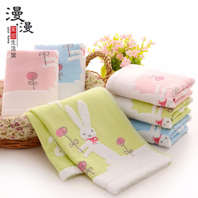 

6 PCScotton dot hand towel super soft super comfortable machine Washable cotton hand towel Wipe the face or body towel plain dyed