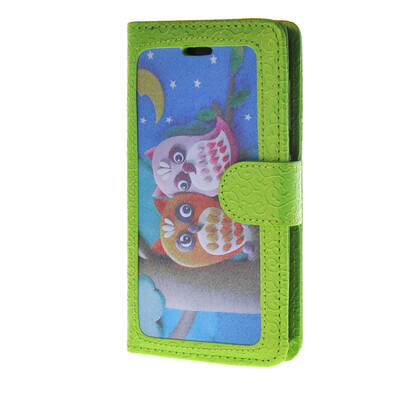 

MOONCASE Textured Pattern Leather Flip Wallet Card Holder Pouch with Kickstand Back Case Cover for Microsoft Lumia 535