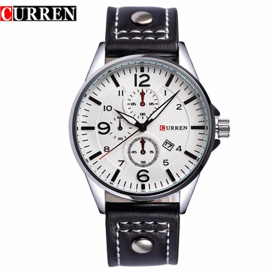 

CURREN Luxury Casual Men Watches Analog Military Sports Watch Quartz Male Wristwatches Relogio Masculino Montre Homme8164