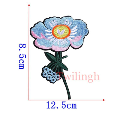 

1 pcs Brand Patches Flower Style Sticker Sequins Clothes Embroidered Patches For Clothing Bags Shoes DIY Motif Women Applique