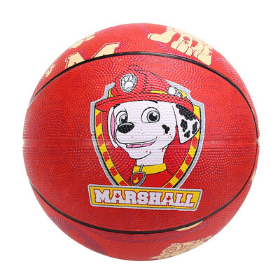 

PAW PATROL childrens toy ball baby patted ball girl rubber basketball inflatable ball kindergarten sports toy hairy 5 red