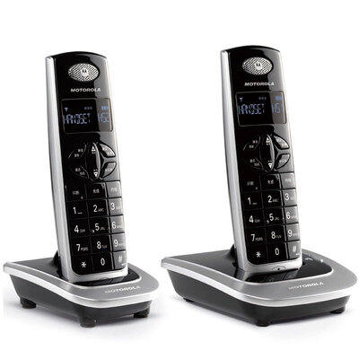 

Motorola Phone D502C Цифровая беспроводная машина Экран с подсветкой Китайский дисплей Большие символы Домашний офис Простой ветер Фиксированная базовая машина (черный)