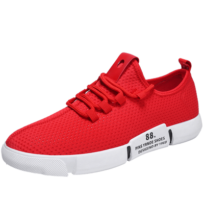 

Damaizhang Solid Fashion Casual Shoes Spring Summer Mesh Lace Up Sneaker Breathable Male Soft Shoes