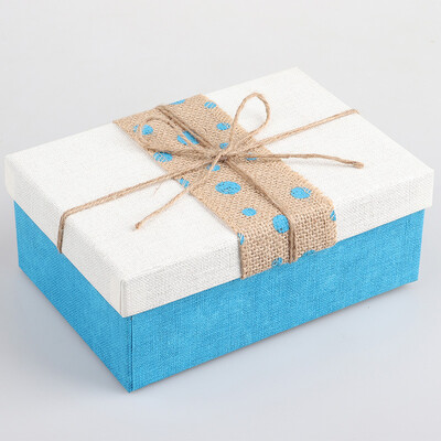 

YouJiaLiangPin Literary Small Fresh Gift Box Birthday Gift Box Gift Box Perfume Gift Box Blue