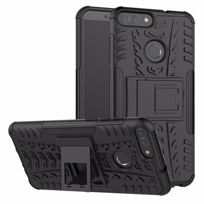 

Goowiiz Phone Case For Huawei P SmartNova 2 LiteEnjoy 2 Armor Tire Texture Rugged Protection PCTPU Full Protection