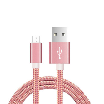 

Micro USB to USB Cable for Samsung S7 2A Nylon Fast Charge Data Cable Mobile Phone Cable for Xiaomi Huawei Micro USB Cord