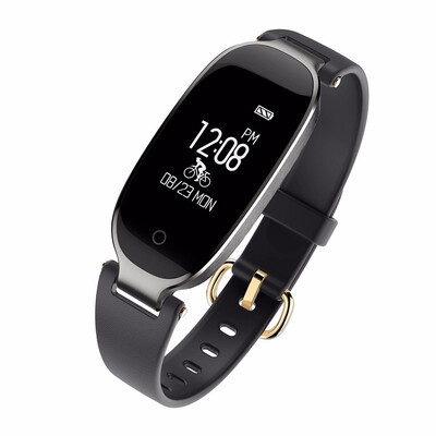 

Smart Wristbands Fitness Bracelet Alarm Clock Heart Rate Monitor Fitness Bracelet Band Gift to Lady for IOS Android Phone