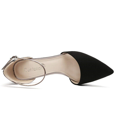 

2018 Spring new flat shoes womens shallow fashion womens shoes high heels shallow mouth sexy summer bag head shoes
