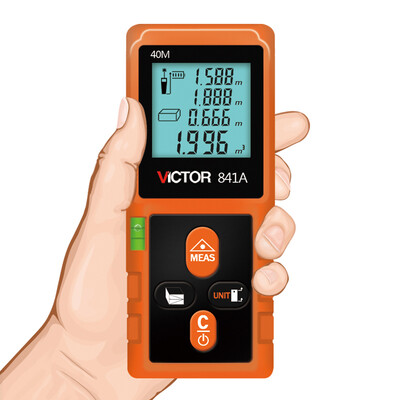

Victory instrument VICTOR laser range finder handheld laser infrared electronic ruler measuring instrument measuring instrument 3 optional 40 m VC841A
