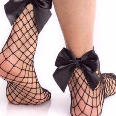 

Fashion Women Ruffle Fishnet Ankle High Socks Mesh Lace Fish Net Short Socks