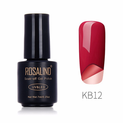 

ROSALIND Gel 1S 7ml Nail Art Peel Off UV LED Manicure Peelable Gel Nail Polish UV LED Glitter Semi Permanent Gel Lacquer
