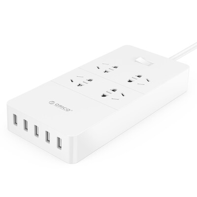 

ORICO (ORICO) ТРС-6A4U емкость 6 GB / Strip / коммутационная панель / монтажная плата 4 USB смартфоны плоская полоса зарядки 1.5 Beige