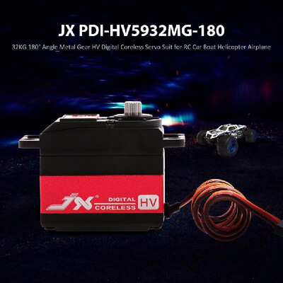 

JX PDI-HV5932MG-180 32KG 180° Angle Metal Gear HV Digital Coreless Servo for RC Car Helicopter Airplane
