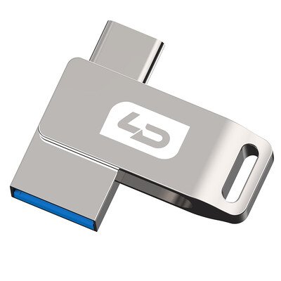 

LD-UD014 32G USB30 type-c dual interface full metal rotating mini mobile computer dual-use flash drive silver
