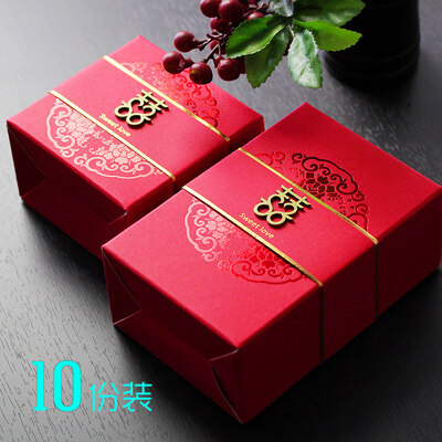 

Ants retro wedding candy box wedding candy box wedding candy box Chinese wedding candy box small 10 Pack