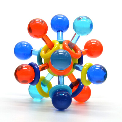 

Manhattan Toy Manhattan Ball Baby Toys Molar Sticks Tooth Gels Solid Tooth Grindings Atomic Structures Teether Balls - Transparent