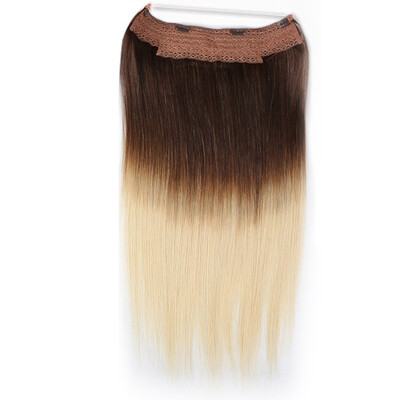 

BHF hair remy human hair Invisible wire halo hair extensions flip in hair extension
