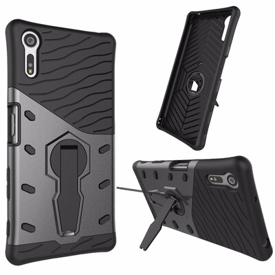 

Goowiiz Phone Case For Sony Xperia XA1XZXZS Luxury Armor TPUPC Silicone Hard Bracket Prevent falling