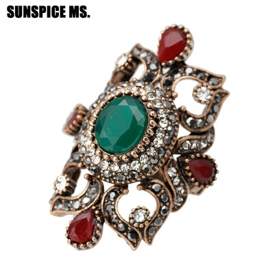 

Vintage Indian Jewelry Boho Rings For Women Antique Gold Color Bohemia Ethnic Wedding Ring Turkish Anillos Mujer 2018 Wholesale