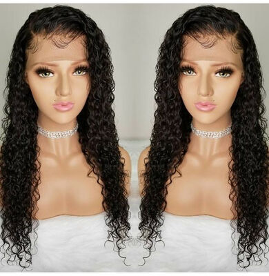 

Bowin Hair Curly Lace Front Wigs With Baby Hair Pre plucked Brazilian Virgin Human Hair Lace Wigs for women