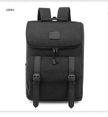 

Korean Version of Backpack Mens Fashion Trend Canvas Leisure Business Travel Bag High School Students Backpack