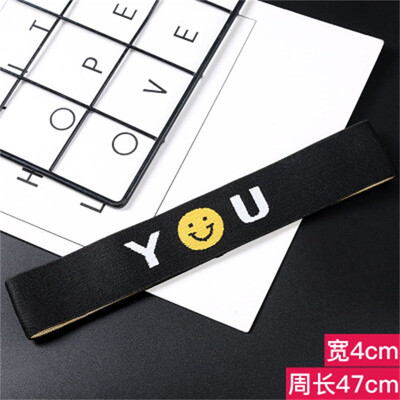 

Sport Yoga Elastic Hair Bands For Adult And Kids Alphabet Letter Headbands Girls Hair Accessories 2018 Hot Sale