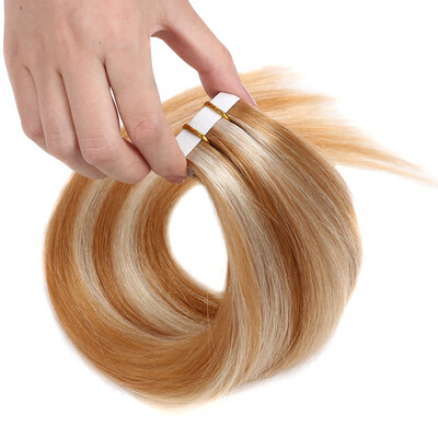 

Bhf Hair Tape Human Hair Extension 100 Brazilian Virgin Remy 7A Straight Mix Pu Tape Hair P10613 20PcsPack 40GPack