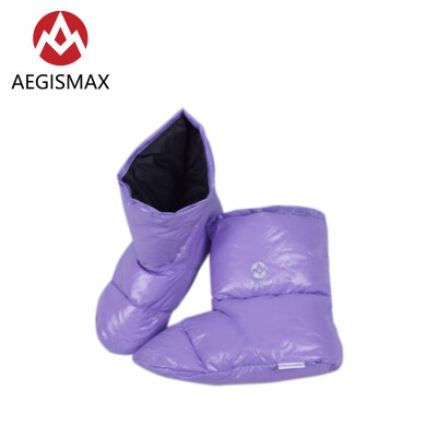 

Aegismax Sleeping Bag Accessories White Duck Down Slippers Ultralight Camping Outdoor Soft Sock Unisex Indoor Warm