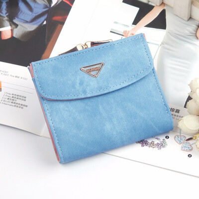 

Korean version of Lady wallet fashion bag printing trend short money leisure vertical Joker card girl