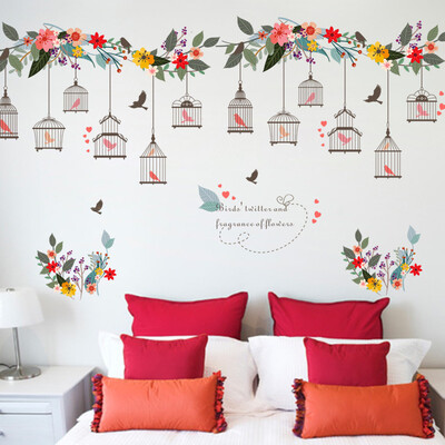 

Birdcage Flower Decorative Wall Stickers Art Wall Stickers Kid Room Bedroom Wallpaper