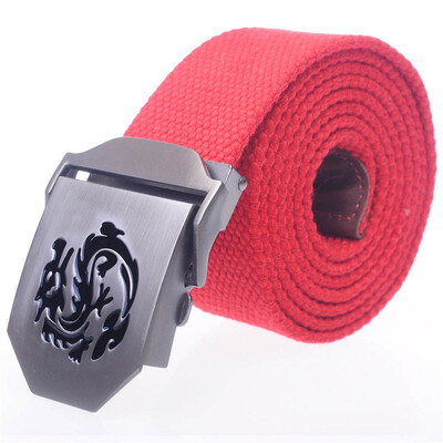 

Shanglong Canvas Belt Military Style Casual Army Outdoor Belt 120cm