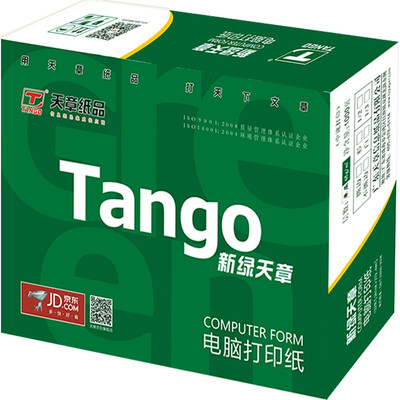 

Tianzhang (TANGO) новые зеленые дни глава цветной компьютерной печати бумаги 190-3 три слоя всего двухрядного (не разрывающий порядок цвета: белый красный желтый 1000 страниц / коробка)