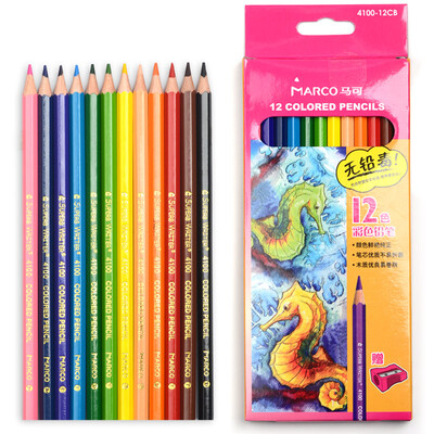 

Marco 4100-12CB 12 color pencil color pen color lead paper box