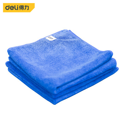

Deli Deli fiber car wash towel cleaning wipe cloth absorbent towel cleaning cloth 40cm40cm three loaded blue DL8062
