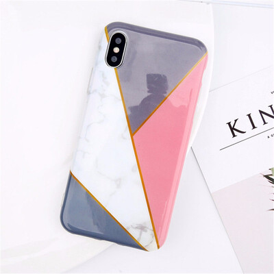 

Silicon Phone Case Candy Color Marble Stone Cases For iPhone X 8 7 6 Plus Soft TPU Cover