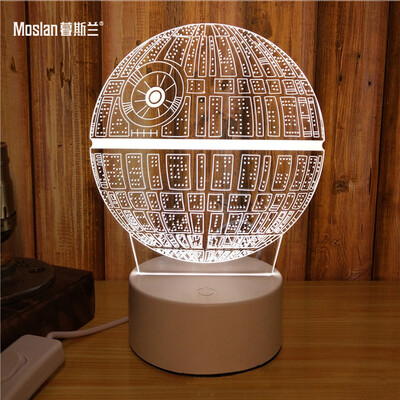 

Creative 3D table lamp than love night lamp Christmas birthday gift three-dimensional plug room bedroom bed simple modern