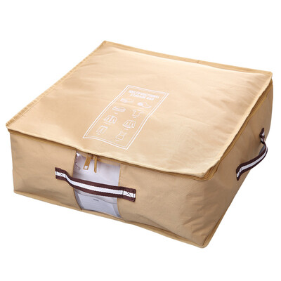 

WYQN literary youth clothing storage bag large capacity luggage sorting bag home travel storage bag khaki large