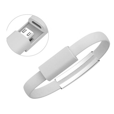 

Micro USB Cable Bracelet Charger Data Sync Cord for Android GRAY