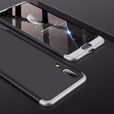 

Goowiiz Phone Case For Huawei P20P20 ProP20 LiteNova 3E Fashion Color collision 360 Degree Coverage PC Full Protection