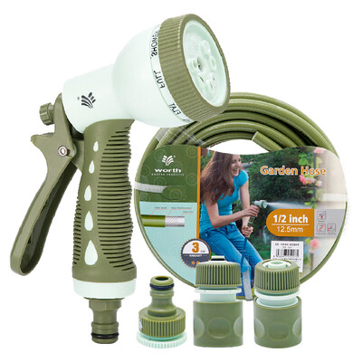 

WORTH watering nozzle household watering water gun garden hose watering shower gardening multi-function spray gun package