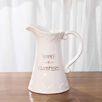 

Modern minimalist ceramic flower vase small fresh living room drying flower tableware vase creative home decoration ornaments