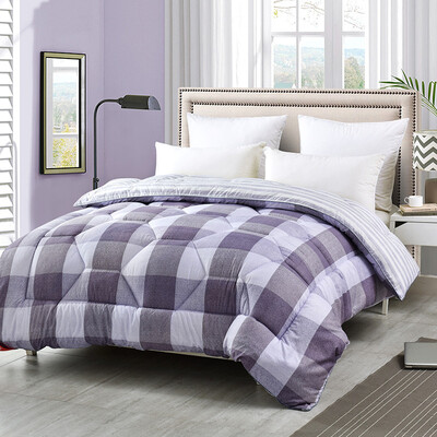 

Yalu·Freedom quilt home textile thickening warm breathable autumn&winter quilt feather velvet single double soft core 150200cm weight 4 kg love purple